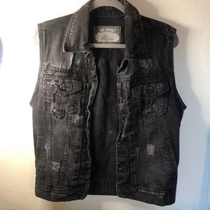 Jeans vest for men small